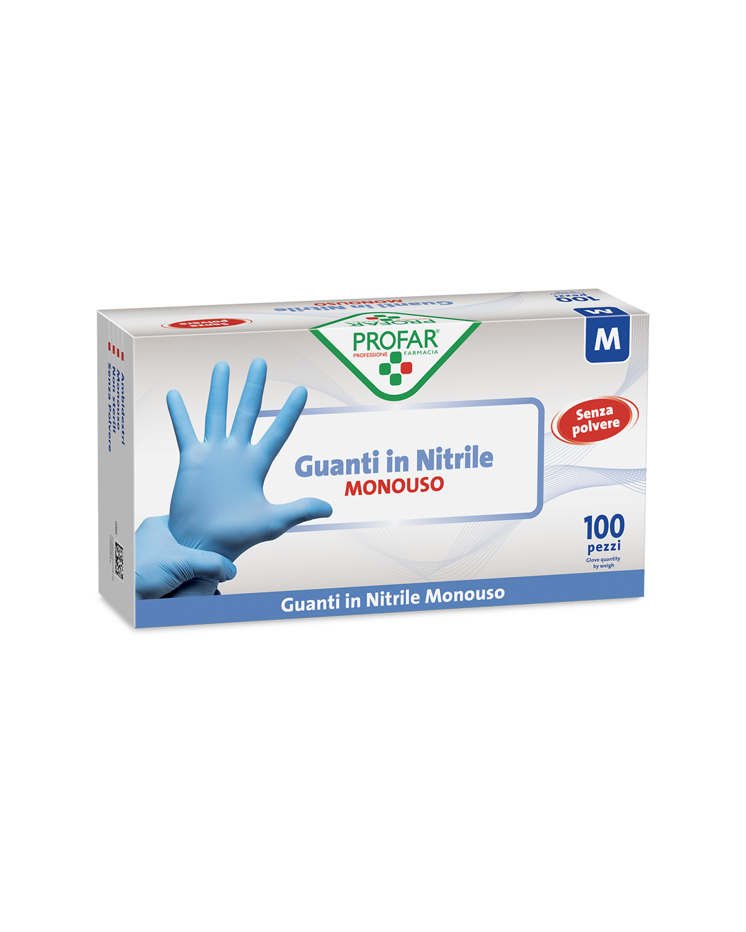 Guanto in nitrile senza polvere tg. M