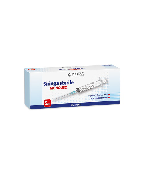 Siringhe monouso sterili 5 ml