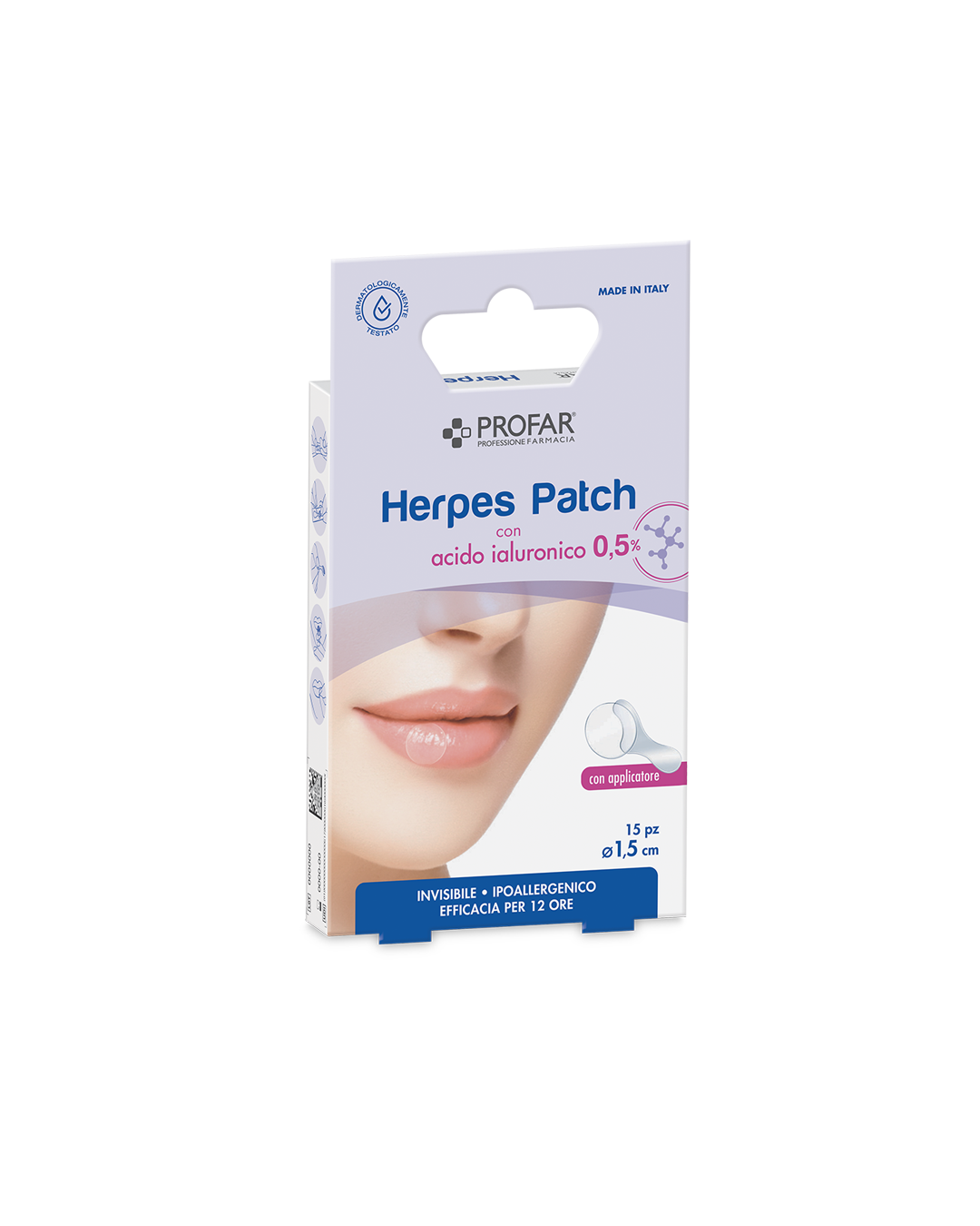 Herpes patch con acido ialuronico 0,5%