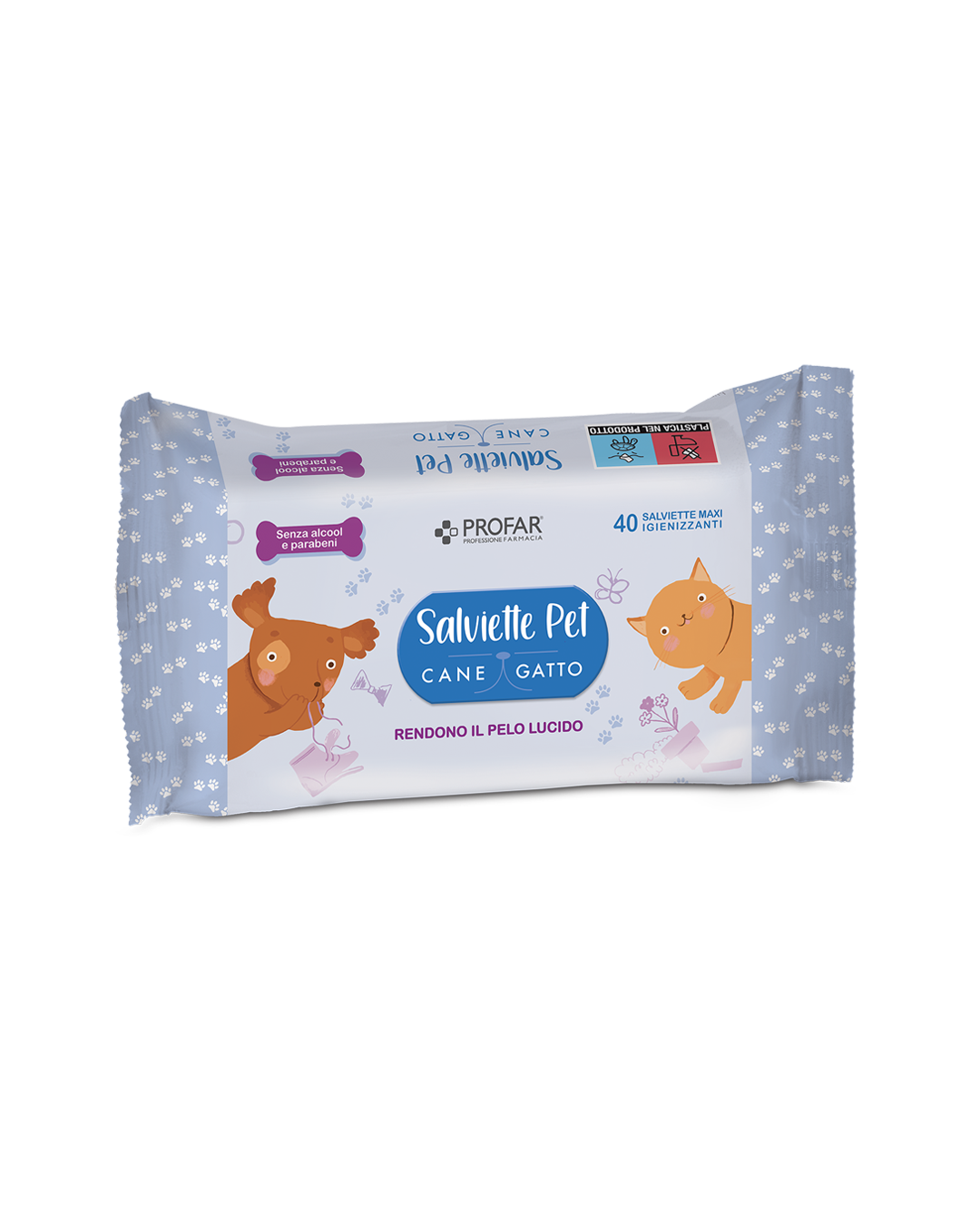 Salviette pet detergenti