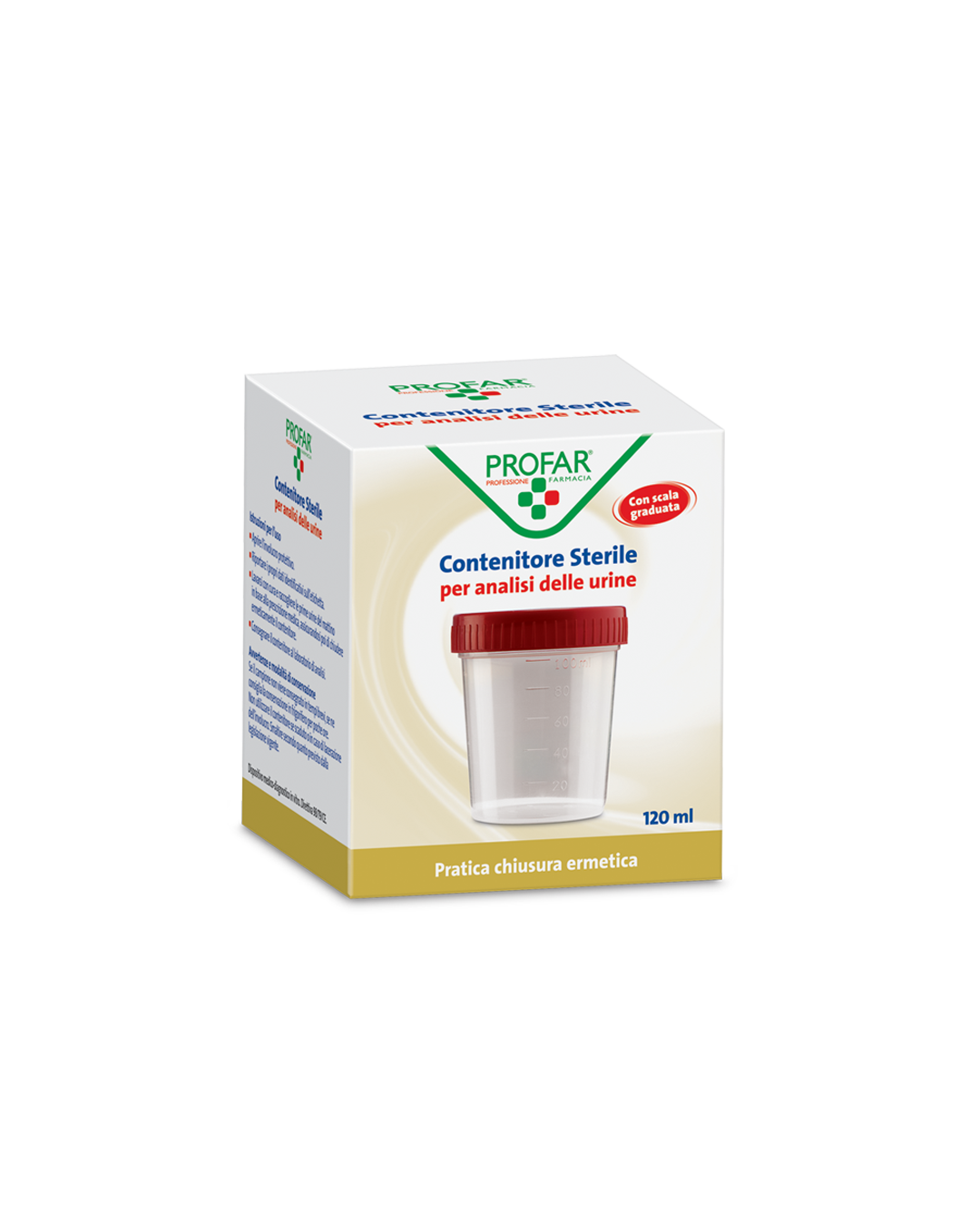 Contenitore urine con dispositivo di prelievo 120 ml – Profar