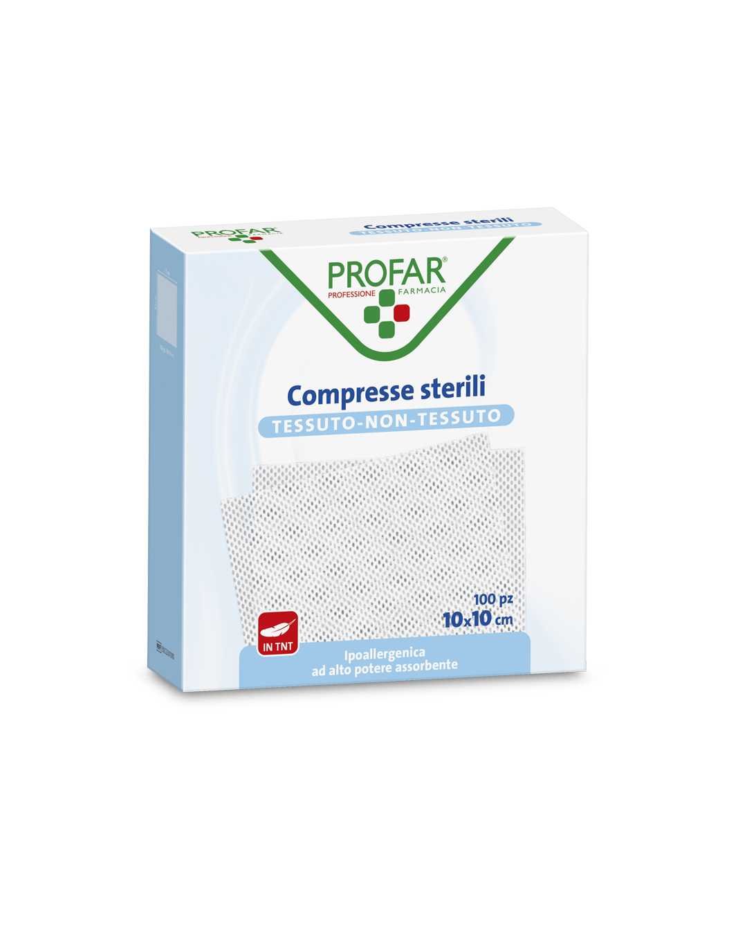 Garze Compresse di Garza in TNT 100pz - 10X10 CM – Profar